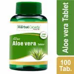 Herbal Canada Aloe Vera Extract Tablet | 100 Veg Tablet | Maintains Healthy Hair and Digestion, Skin