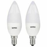 WIPRO 3 W Candle E14 LED Bulb White ( Pack Of 2 )