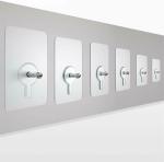 Karasales Adhesive Stainless Steel Non-Trace Wall Hook , Transparent , Pack of 6 Screw Sticker.