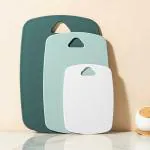 Ceplo Kitchen Plastic Cutting Board Set of 3, Professional Multi Color Chopping Boards Sets,Dishwasher Safe Cutting Boards for Fruit Meat Kitchen.