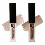 KINDED Pink Paradise and Rose Gold Creamy Finish Liquid Mousse Shimmer Highlighter for Face Makeup Shine Glow, 3 ml - Pack of 2