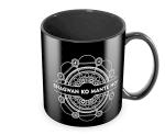 Jiya EnterpriseTuelip Black Ceramic Bhagwan Ko Mante Ho Printed Mug For Tea And Coffee Mug - 350 ML