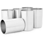 LIMETRO STEEL G14 Stainless Steel Glass 350 ml (Set of 6)