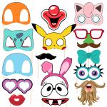 Zyozique Pokemon Theme Photo Booth Props | Props for Birthday Decorations (Pack of 16)
