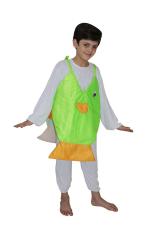 Kaku Fancy Dresses Pirana Fish Insect Costume -Green, 8-10 Years, For Boys & Girls