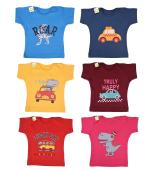 Kwitchy Baby Boys' & Baby Girls' T-Shirt (Multicolor, 6-12 Months)