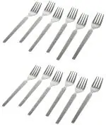 Stainless Steel Dinner Fork/Table Fork Set of 12 and , MultiColour (pack of 1)