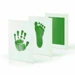 Babies Bloom Green Newborn Baby Inkless Baby Handprint and Baby Footprint Ink Pad (0-6 Months Baby)