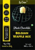 La Casa Black Chocolate Belgian Waffle Mix 400 Gm