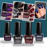 Forester Nail Art Combo Of 4 Quick Drying Long Lasting Shine Nail Polish For Women Girls 9ML