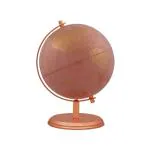 WINNER'S Prime Rotating Globe with Metal Arc & Round Stand | Educational Deatailed Globe for Kids, Students, Classroom | Antique Gift/Travel Decorative Showpiece/Home Office(Peach Gold)(GP808PG)