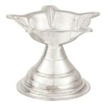 Osasbazaar Silver Diya Deepak Star for Pooja Temple - 97-99% Pure