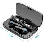 MD Gold Earbuds MD19Pro TWS Wireless Headphones with Touch Control Gaming Bluetooth airbuds with Power Bank and Torch |True Wireless Earbuds | Black