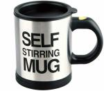 Fitaza Automatic Stainless Coffee Mixing Cup Blender Self Stirring Plastic Stainless Steel Coffee Mug (390 ml)