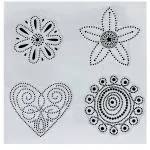 Lakeer Clear Silicon Stamp Card 4x6 inch for Card Making and DIY Scrapbooking Journaling, Decoration, DIY Project, Etc. (Flowers)