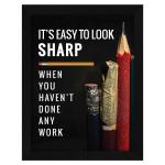 ArtX Multicolor Motivational Quote Its Easy To Look Wall Frame Art Painting 10 X 13 Inch