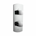 JAQUAR KUBIX PRIME Series Normal Flow Concealed Fitting 3 WAY DIVERTER (Chrome), KUP-35683KPM | Compulsory Accessory ALD-CHR-683 | Wall Mounted, Knob Selector No Button