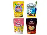 Dobiee Fruit Flavoured Centre Filled Candies - My Toy And Joy, Muskiee, Don Masti And Piconut (Pack Of 4)