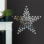 Look Decor Duck Dot 3D Acrylic Mirror Wall Sticker (Pack Of 100)