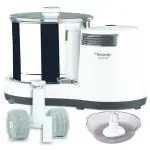 Butterfly Smart 2 Litres Table-Top Wet Grinder|150 Watts|Shockproof ABS Body| Coconut Scrapper Attachment|2 stones with 4-Way Grinding| Stainless Steel Drum | 2 Years Manufacturer's Warranty | White