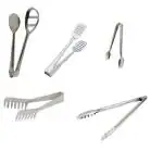 Dynore Stainless steel Set of 5 Multipurpose Tongs