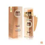 Glam21 Primer+Foundation Long-lasting Oil-free Formula upto 12hrs| Flawless Makeup-Ivory,60ml