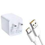 D'Wild USB Type C 9v3amp Quick Charge Charger with Data SYNC Charging Cable for Mi Max 3