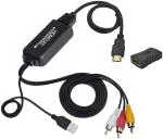 Microware HDMI Adapter for Amazon Fire Stick, Roku, Chromecast, PC, Laptop, Xbox, HDTV, DVD