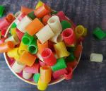 Hit Bite Mix Fryums Ready to Fry, Crunchy Pipe Tasty Homemade papad Food Colorful Snack Ready to Fry Chips Tea Time Snacks - 250 GMS,Multicolor