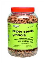 Express Foods Super Seeds Granola Breakfast Cereal 1Kg Jar