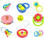 Little Innocents BPA-Free Non Toxic Toddler Baby Rattles 9-PIECE RATTLE SET-1