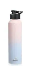 Speedex Stainless Steel Water Bottle 1 Litre Leakproof Sipper Cap, Dual Pink-Blue Colour