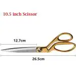 StealODeal Gold 10.5 Inch Professional Scissors (Set Of 1)