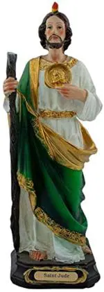 BAKA St. Jude Statue|Patron Saint of Desperate Cases and Lost CausesChristian Home Goods| Great Gift|Statue for Home Decor