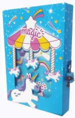 Technochitra Unicorn Diary With Lock Diary Single Rule