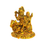 DARIDRA BHANJAN - Metalic Shiv Pariwar with Nandi Statue Shiv Parivar Murti Metal Shiva Parvati Ganesh Idol Shiv Parivar Murti Statue Shiva Idols Family Sitting On Nandi.