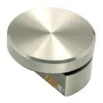 RiseOm 6mm Half Round Mirror/Glass Holder Bracket Silver Pack of 20