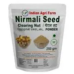 i Agri Farm Nirmali Seed Powder / 250g / Thetran Kottai / Strychnos Potatorum Powder