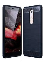 Golden Sands Compatible with Nokia 5.1 Plus Back Cover, Ultimate Protection from Drops, Anti Scratch, Back Cover for Nokia 5.1 Plus (Blue)