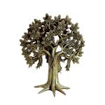 Kalarambh Bharat Haat Yellow Brass Tree Handicraft Art 20 x 10 x 26 cm