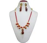 JAYA VISION ENTERPRISES Gemstone Red Coral Beads for Root Chakra Choker Necklace
