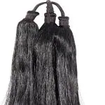 Shivarth Women's Thick Nylon False Extension , Parandi Artificial Choti For jada kuchulu billalu gantalu set for Women ( Black 26 Inches) Hair Extension ()