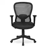 The Office Room Butterfly Medium Back Chair Black (Office/Study Chair)