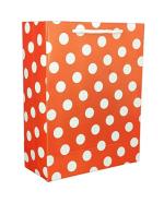 Tasche Paper Products Red Dotted Paper Gift Bags For Baby Shower Return Gift And Small Presents (17.78 x 7.62 x 22.86 cm) Pack Of 10