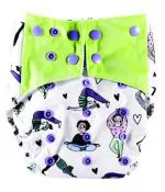 BUM 2 BUM Baby Button Snap(AEROBYBUM)Cloth Resuable Diapers Without Insert(Pack of 1)