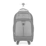 The Clownfish Black Polyester Unisex Laptop Trolley Bag 15.6 Inch 4 Wheel