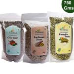 Farmbean Seeds Combo 750 g (Pack of 3 Each 250Gms ) | Chia Seeds | Pumpkin Seeds | Sunflower Seeds