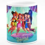 Chhaap Tinkerbell Hd Printed Microwave Safe White Ceramic Coffee Mug (350 ml) Gift for Kids Brother Sister Boys Girls (CR28 01)