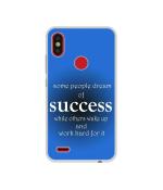 Casotec Success Motivational Design Printed Silicon Soft TPU Back Case Cover for Tecno Camon iSky 2