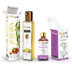 GO WOO Pack of 2 Frangipani Essential Oil and Jojoba Carrier Oil-100% Pure Oil For Hair & Skin 110ML